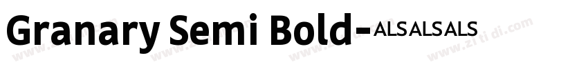 Granary Semi Bold字体转换